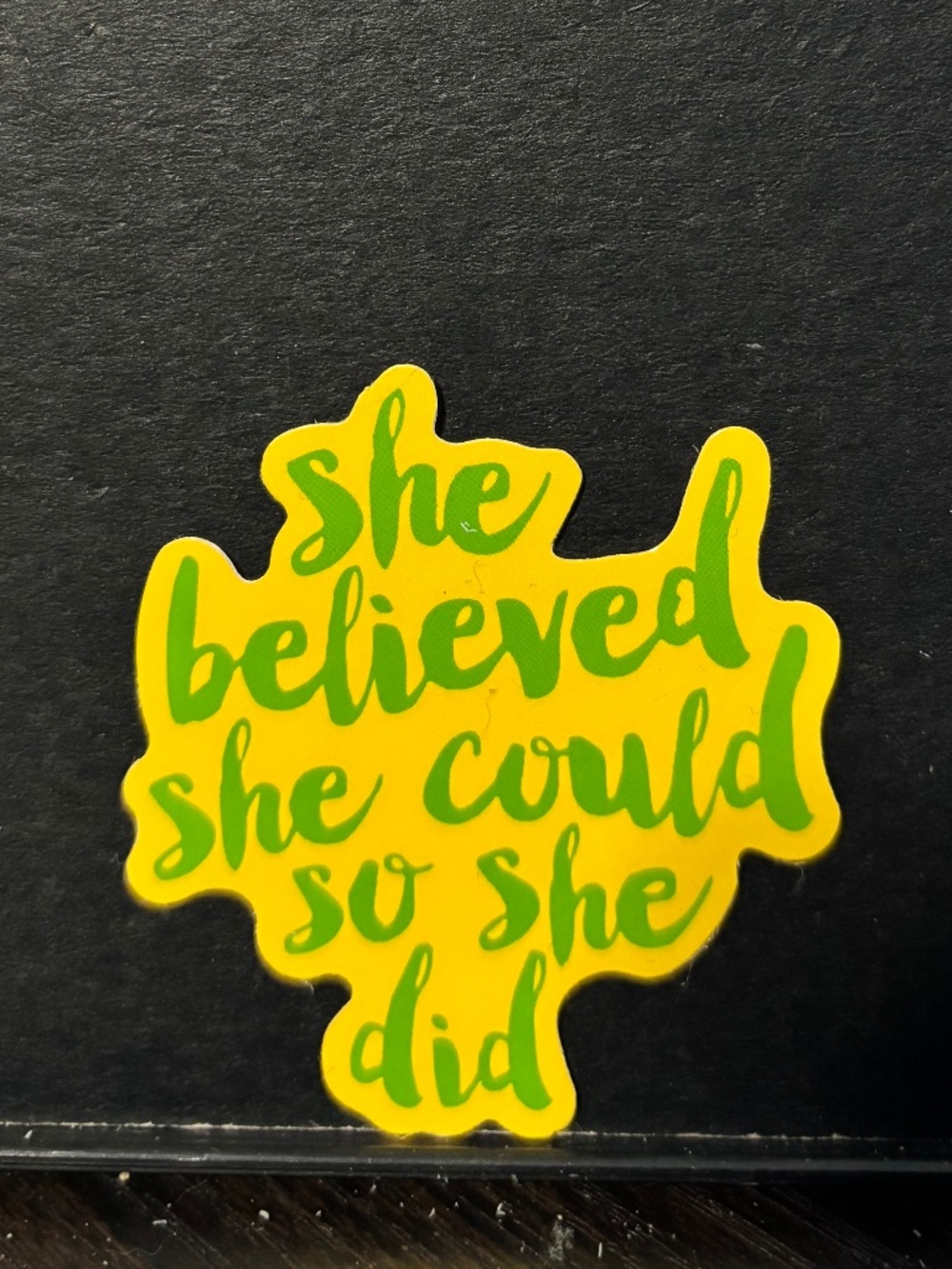 She Believed she could so she did sticker